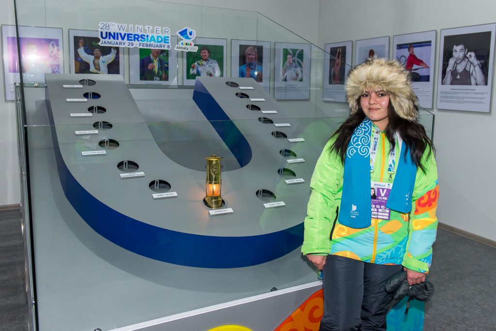 The Flame of the 28th World Winter Universiade 2017 has been successfully delivered to Almaty